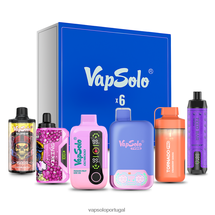 VapSolo conjunto de caixa surpresa sabores aleatórios V6082025 - Vapsolo Portugal