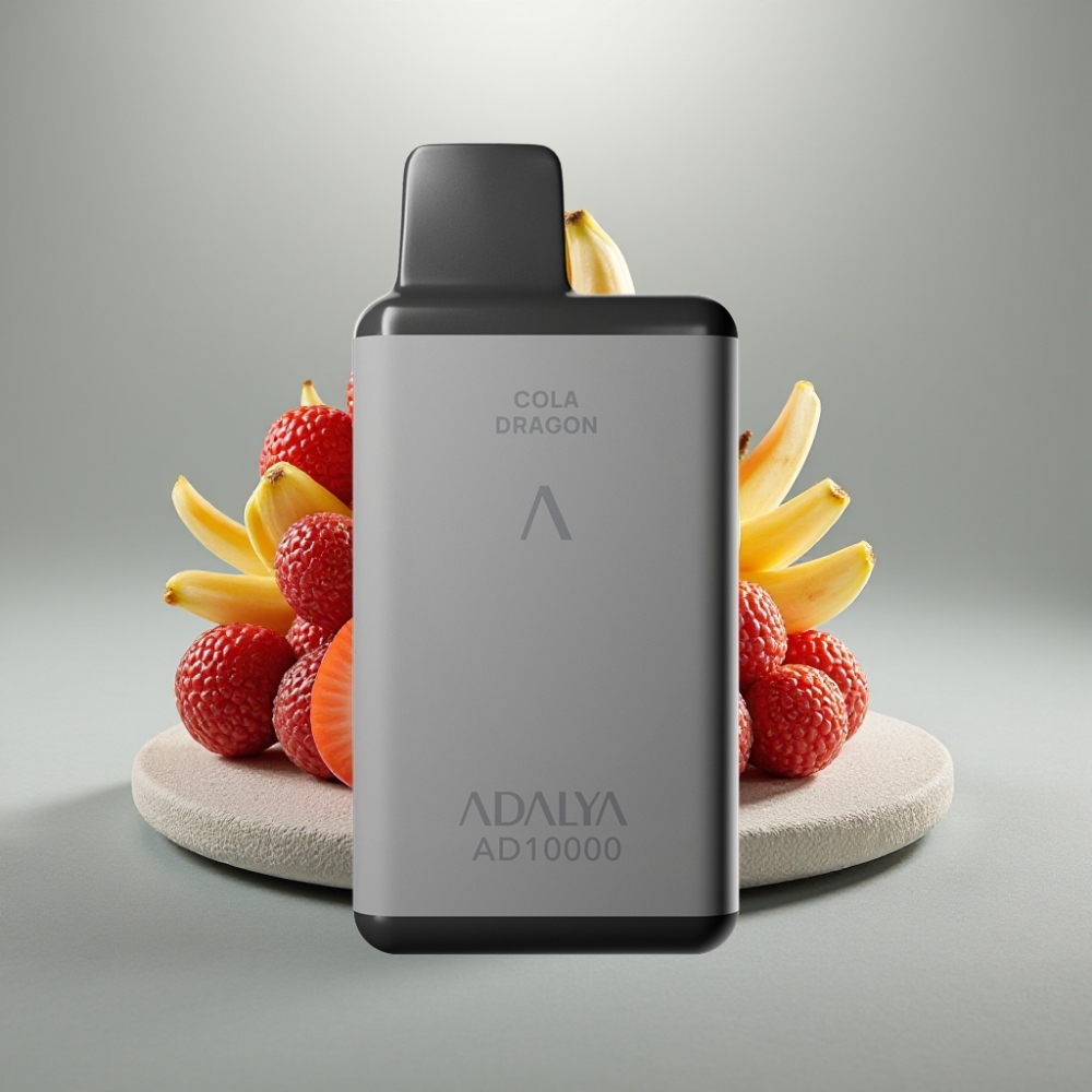 Adalya AD 10000 Puffs Disposable Vape Amor 66 Cinza Espacial USB-C 14ml