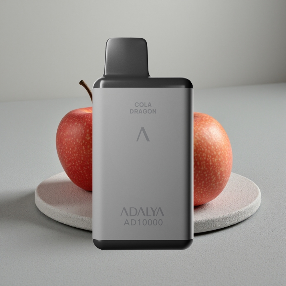 Adalya AD 10000 Puffs Disposable Vape As Duas Maçãs Space Gray USB-C