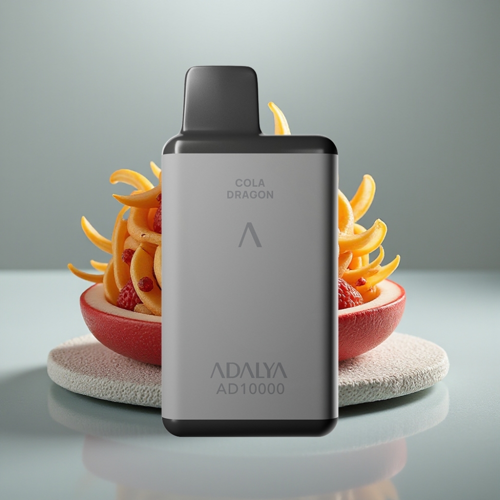 Adalya AD 10000 Puffs Disposable Vape Mata-Mulheres Cinza Espacial
