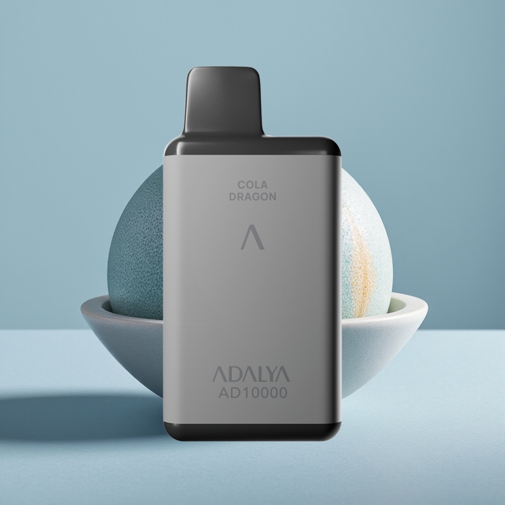 Adalya AD 10000 Puffs Disposable Vape Melão Azul Design Cinza Espacial USB-C