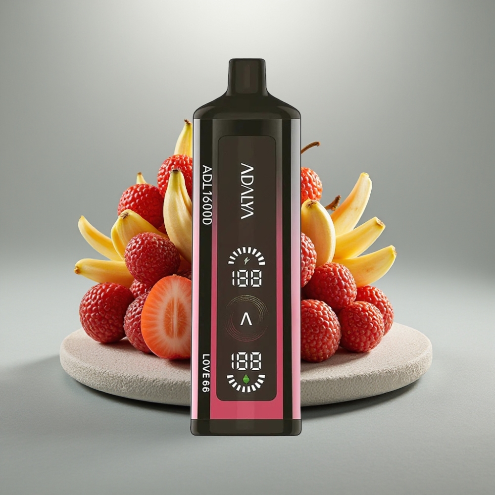 Adalya ADL 16000 PRO Puffs Disposable Vape Amor 66 Tela Digital Bobina Smart Mesh Recarregável USB-C