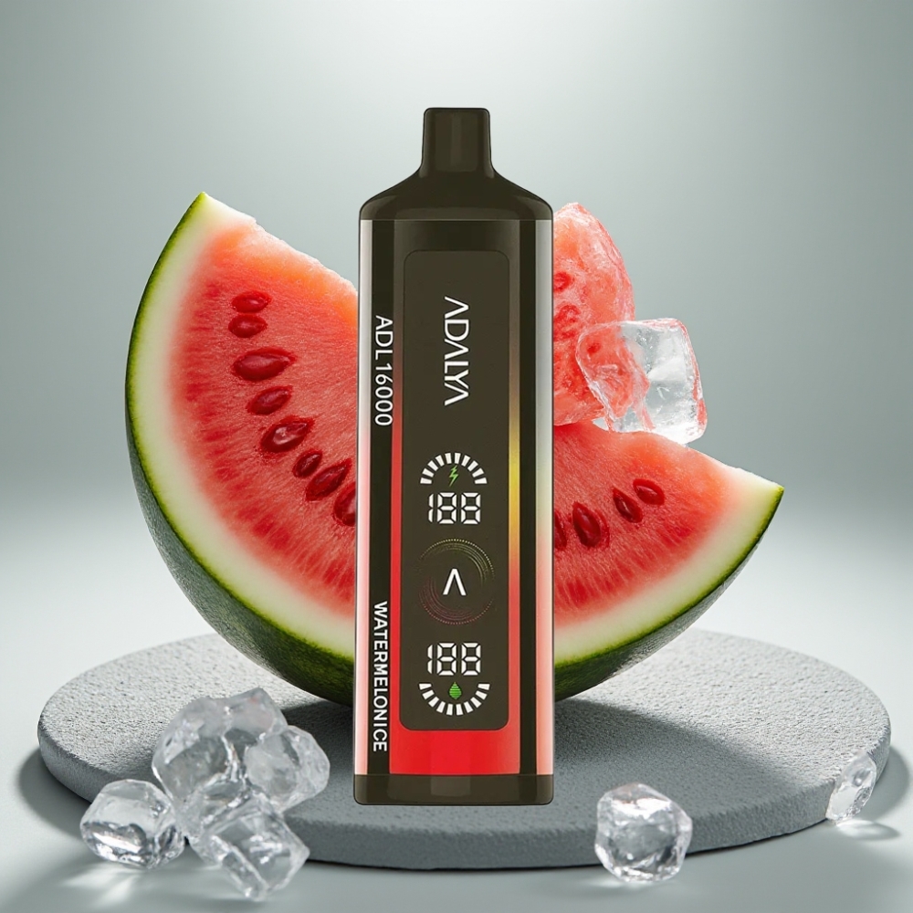 Adalya ADL PRO 16000 Puffs Disposable Vape Melancia Gelo USB-C Tela Digital