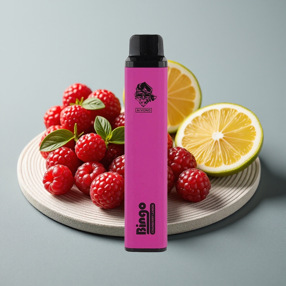 Aivono Aim Bingo 4000 Puffs Recarregável 10mL Limão Cranberry vape Portugal
