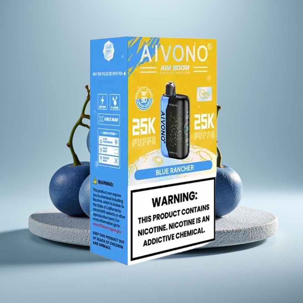 Aivono AIM BOOM 25000 Puffs 28ml 650mAh Tipo-C Sabor Blue Rancher vape Portugal