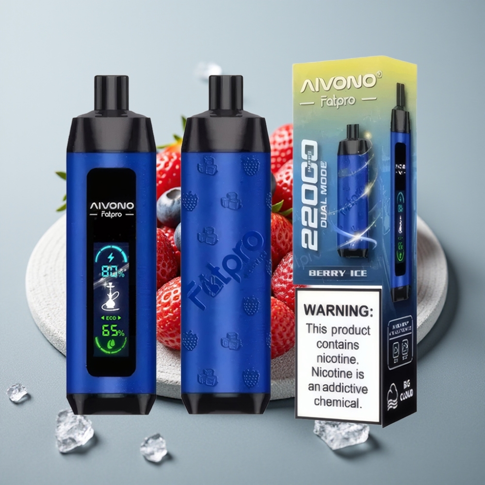 Aivono AIM FATPRO 22000 Puffs 28ml 600mAh Rechargeable Berry Ice vape Portugal
