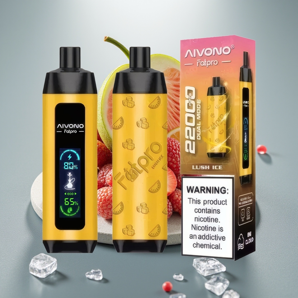 Aivono AIM FATPRO 22000 Puffs Recarregável 28ml Gelo Refrescante Eco/Boost