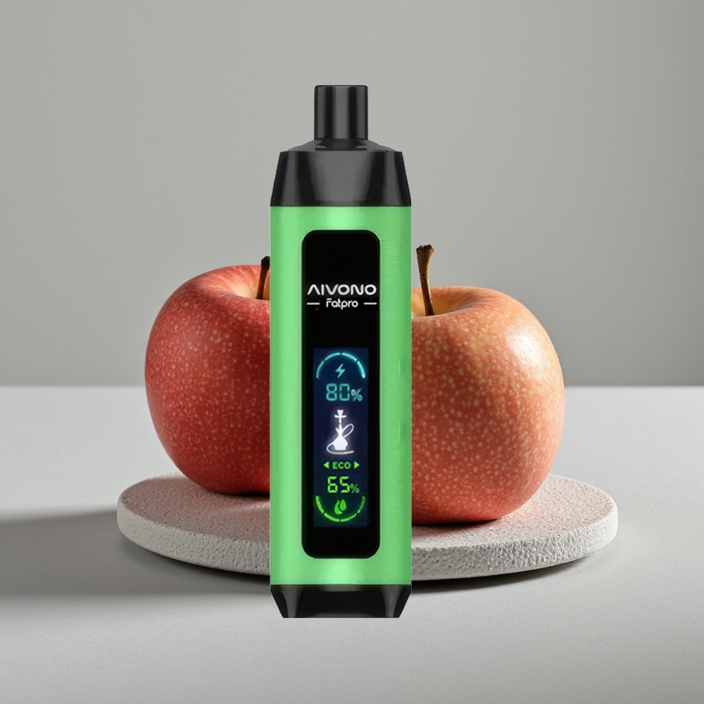 Aivono Aim Fatpro 22000 Puffs Duas Maçãs 28ml 600mAh Recarregável 0.6ohm Mesh Eco/Boost