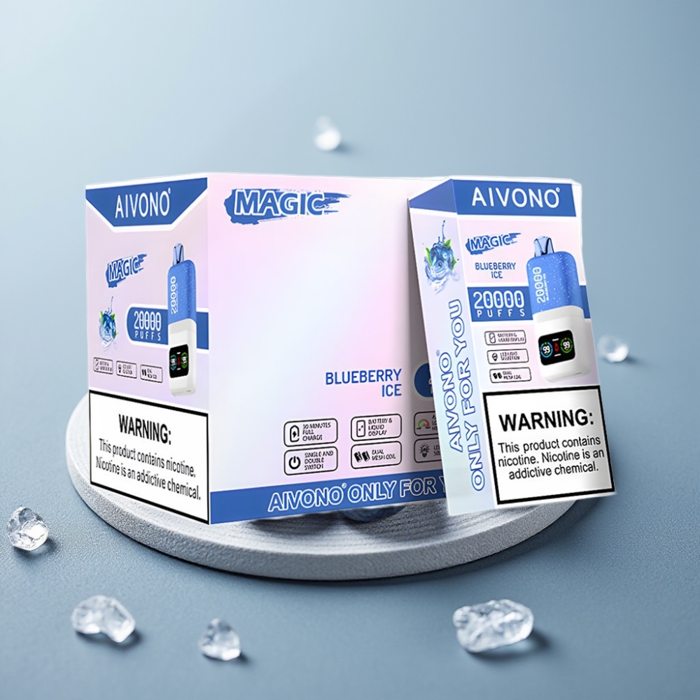 Aivono AIM MAGIC 20000 Puffs 26ml Gelo de Mirtilo Tipo-C Recarregável