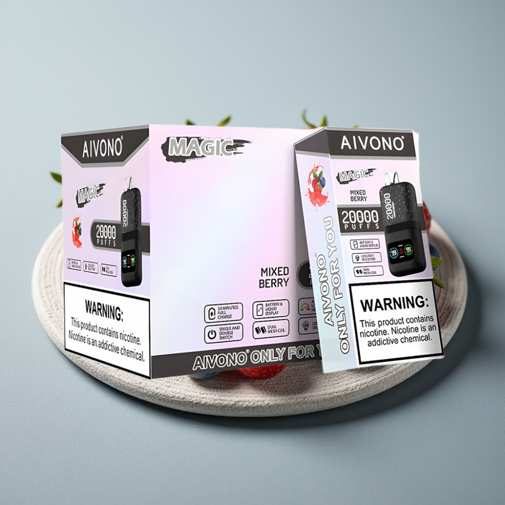 Aivono AIM MAGIC 20000 Puffs Dual Mesh LCD Recarregável Sabor Frutas Silvestres