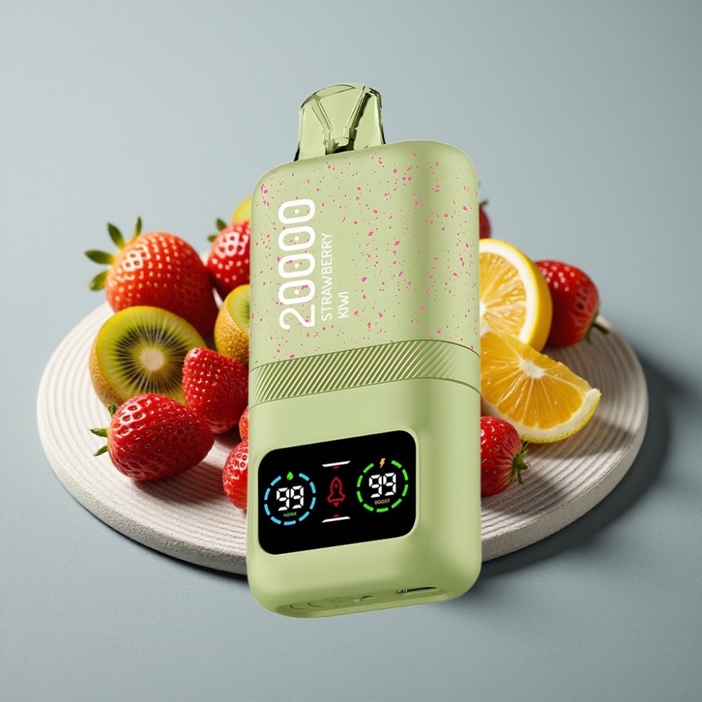 Aivono AIM MAGIC 20000 Puffs Morango Kiwi Tipo-C Recarregável 26ml Dual Mesh