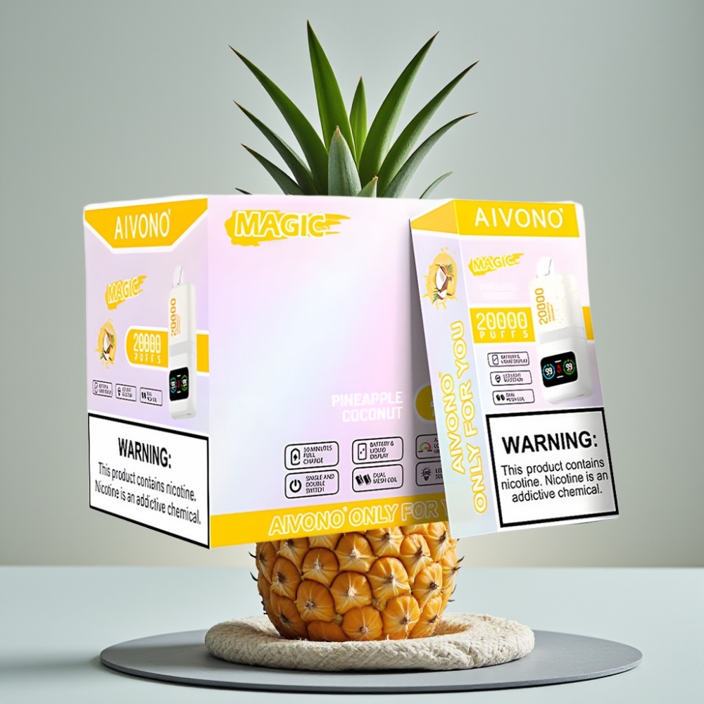 Aivono AIM MAGIC 20000 Puffs Recarregável Tipo-C Sabor Abacaxi Coco