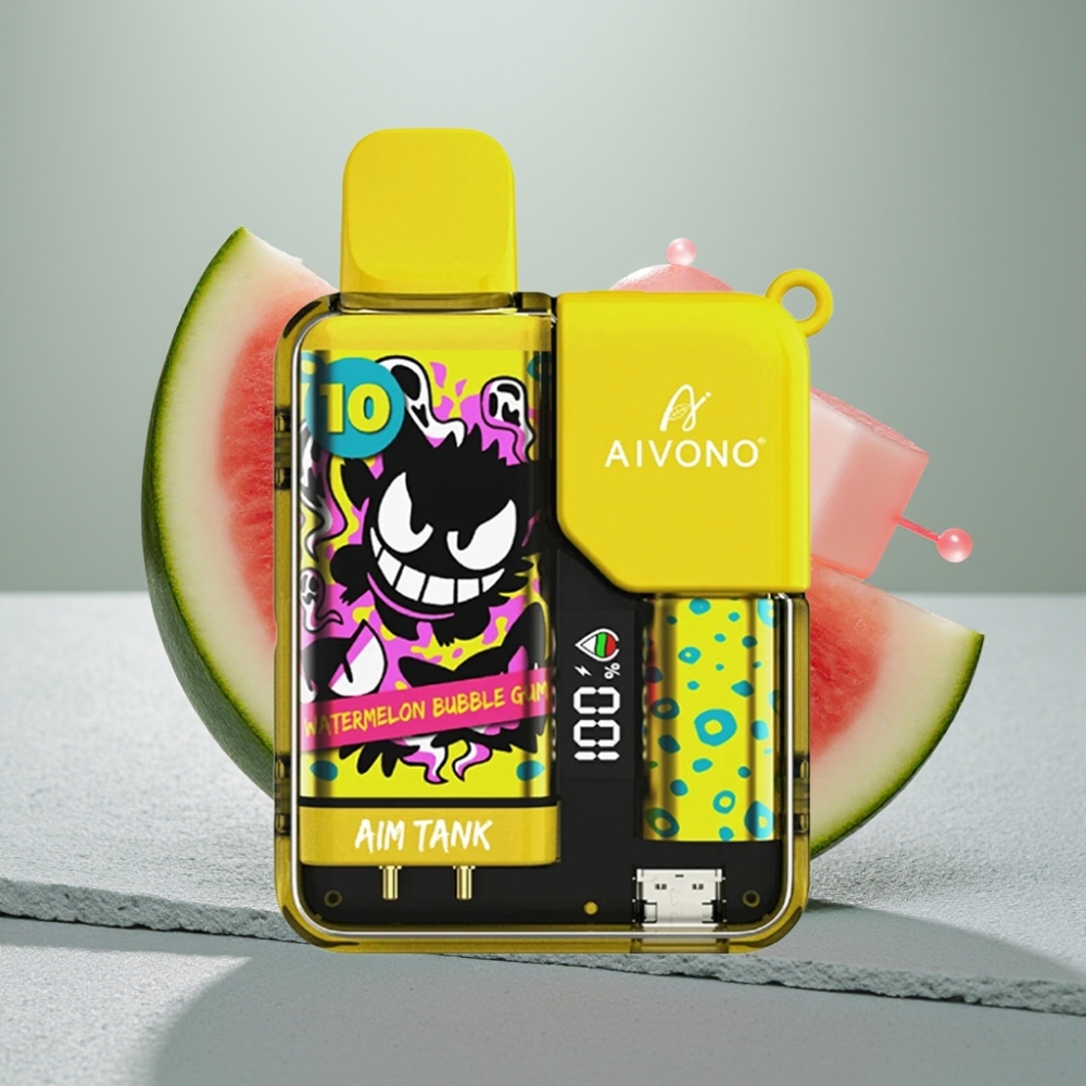 Aivono AIM-TANK 9500 Puffs 18ml 650mAh LCD Melancia Chiclete vape Portugal