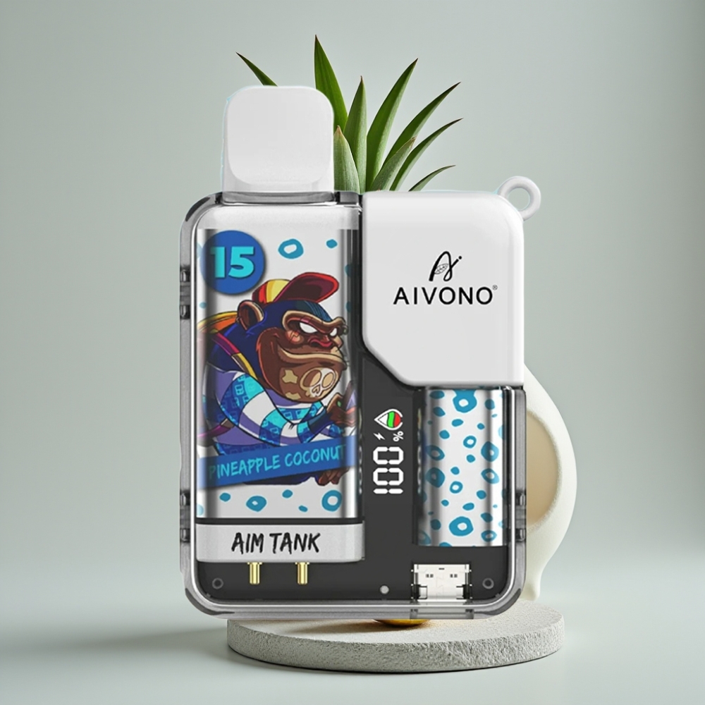 Aivono AIM-TANK 9500 Puffs 18ml LCD Abacaxi Coco vape Portugal