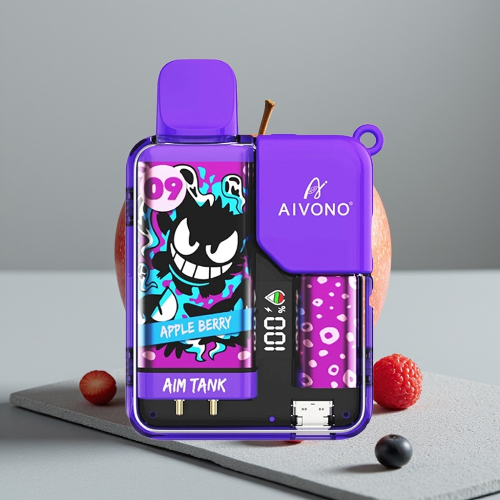 Aivono AIM-TANK 9500 Puffs 18ml LCD Maçã Berry 5% 1.2ohm vape Portugal