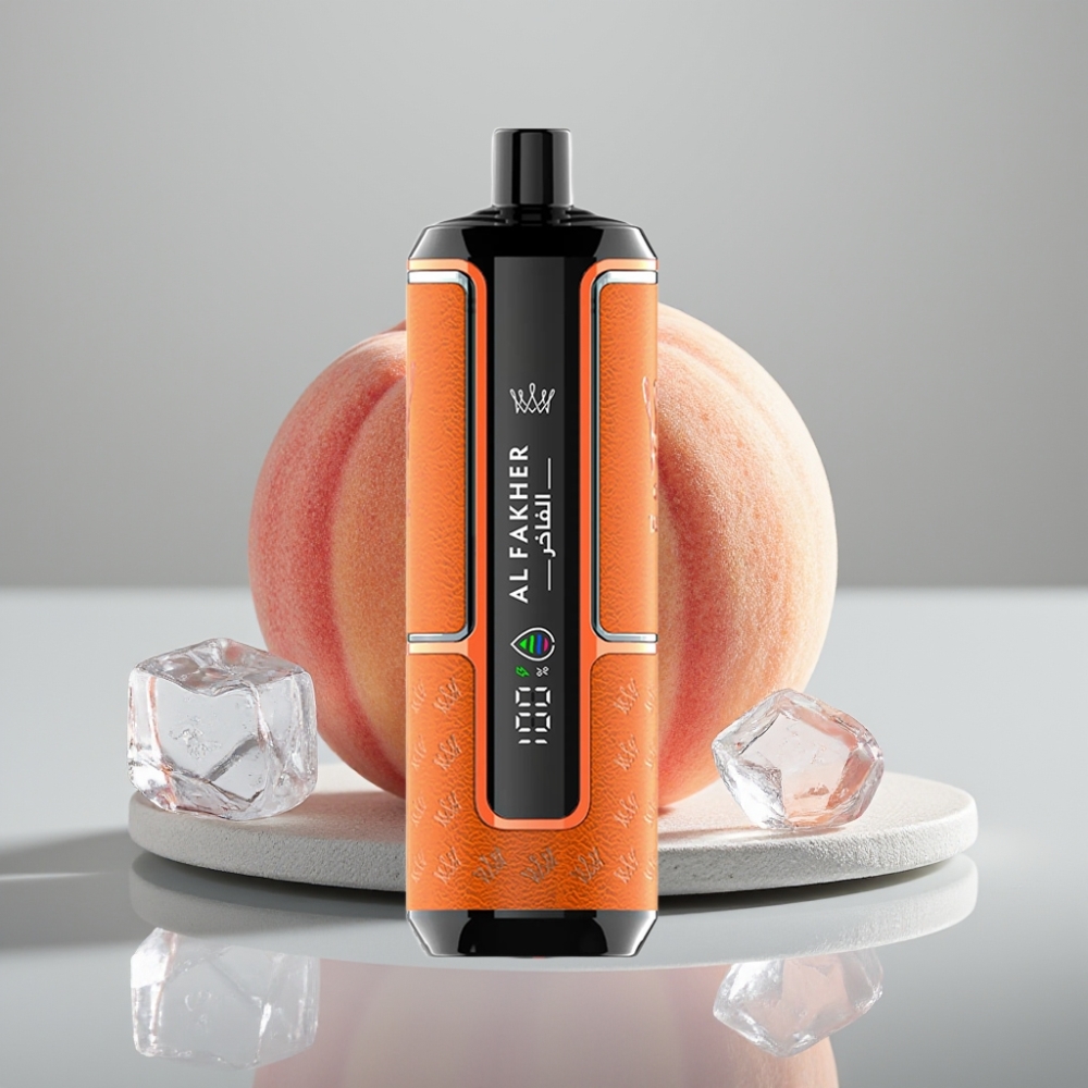 Al Fakher Crown Bar 15K 22ml 6mg Pêssego Gelo vape Portugal