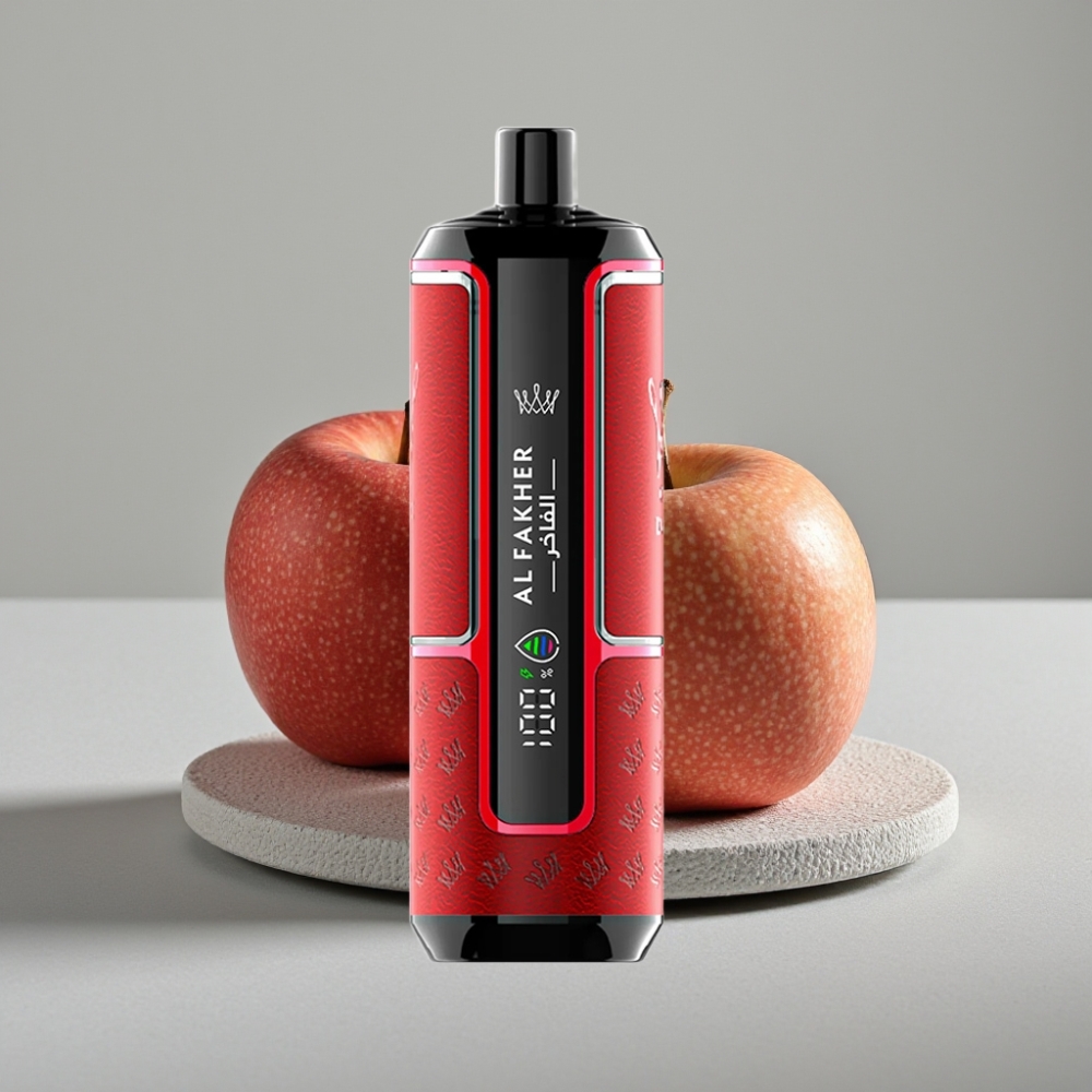 Al Fakher Crown Bar 15K Hypermax 22ml 600mAh Type-C Maçã Dupla Disposable Vape Kit