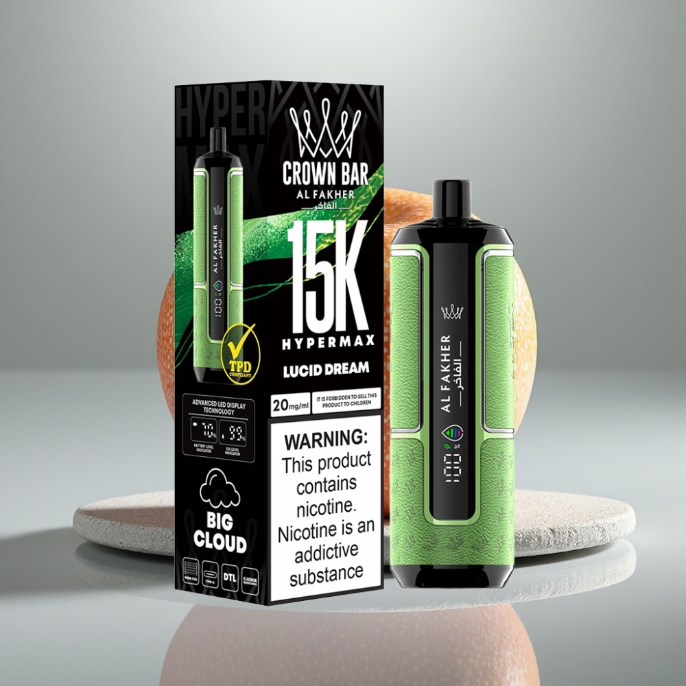 Al Fakher Crown Bar 15K Hypermax 22ml 6mg Sonho Lúcido vape Portugal