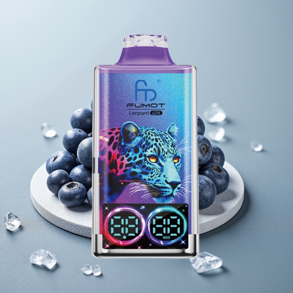 Fumot Leopard 40K Puffs 5% Nicotine Dual Mesh Type-C Mirtilo Gelado