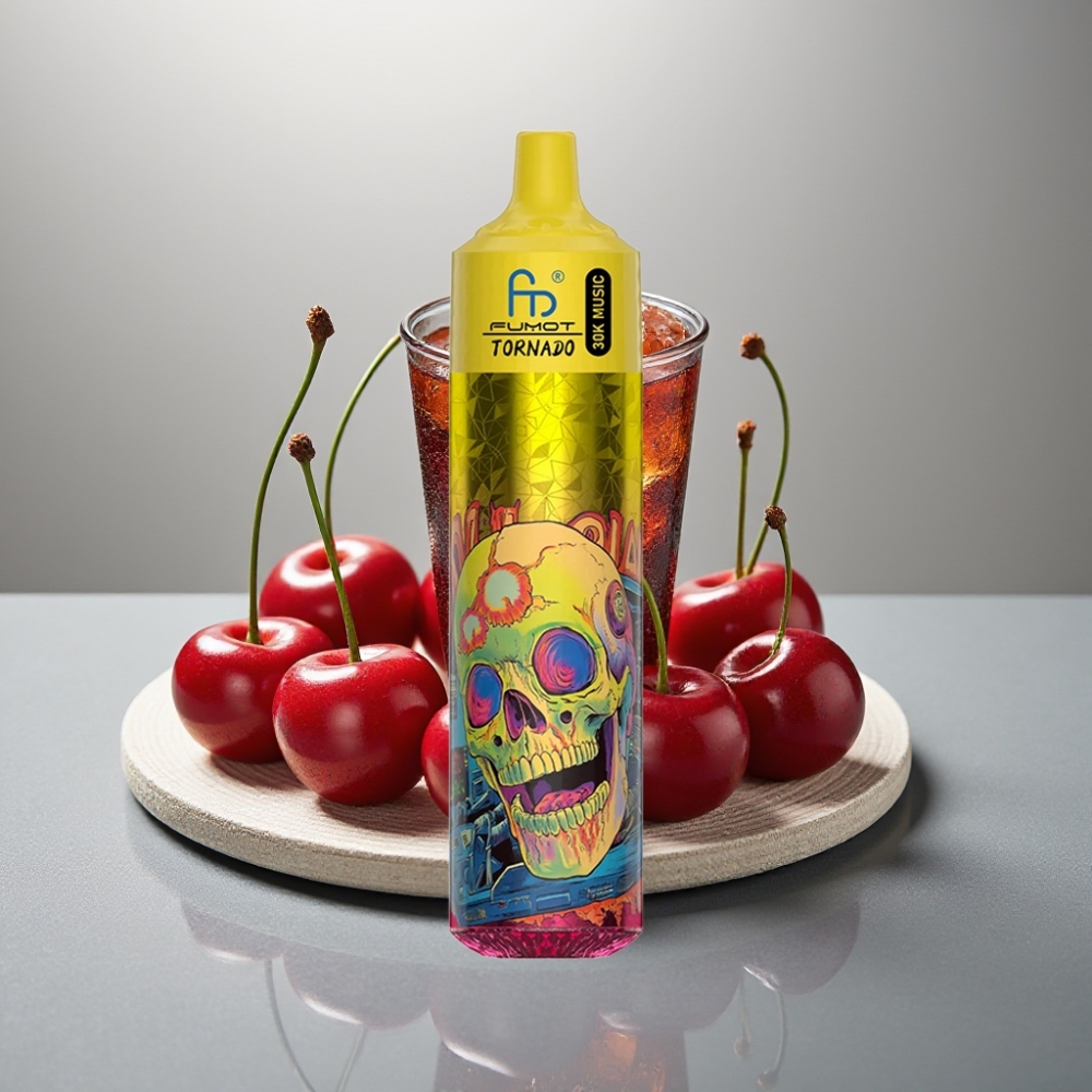 Fumot RandM Tornado 30000 Puffs 30mL 5% Cherry Coke LED 600mAh vape Portugal