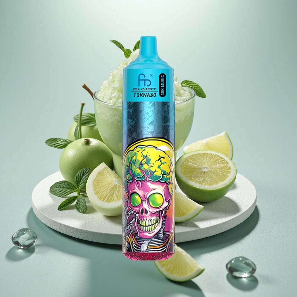 Fumot RandM Tornado 30000 Puffs 30mL 5% LED Menta Gelo vape Portugal