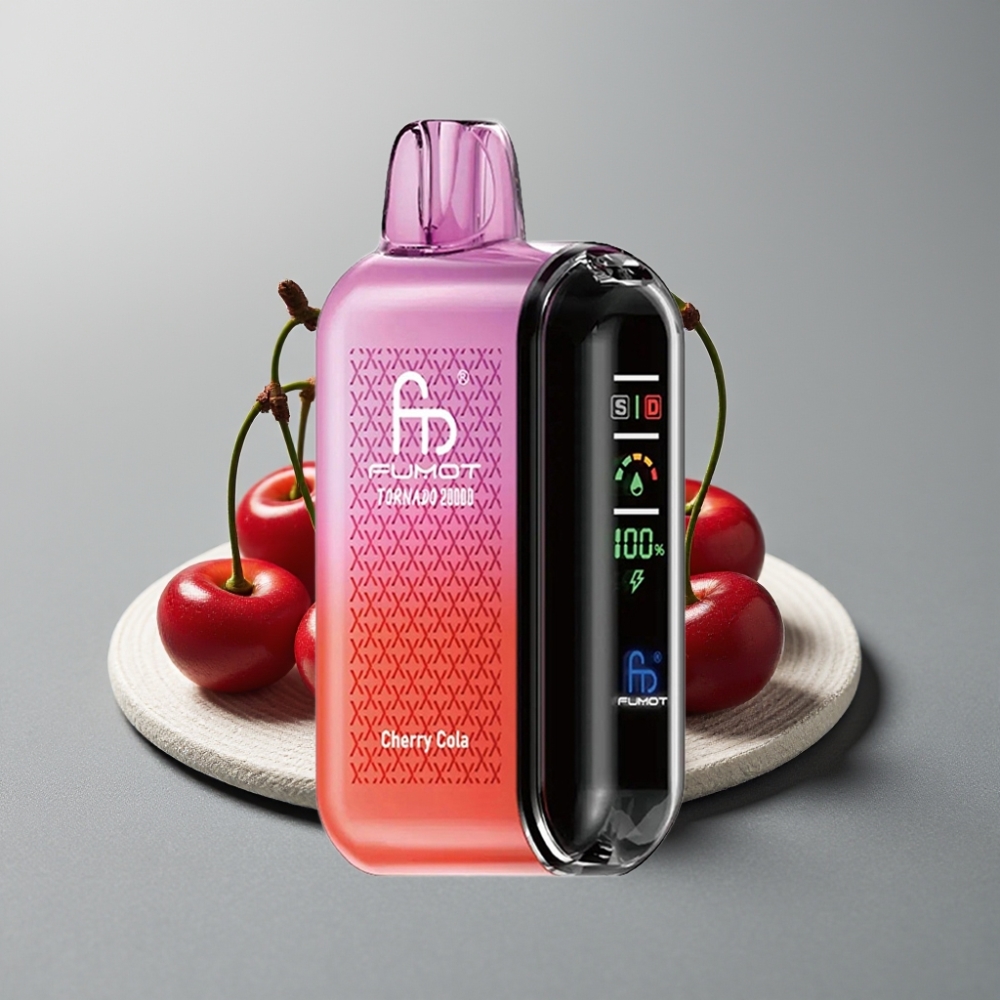 Fumot Tornado 20000 Puffs Dual Mesh 20ml Cherry Cola vape Portugal