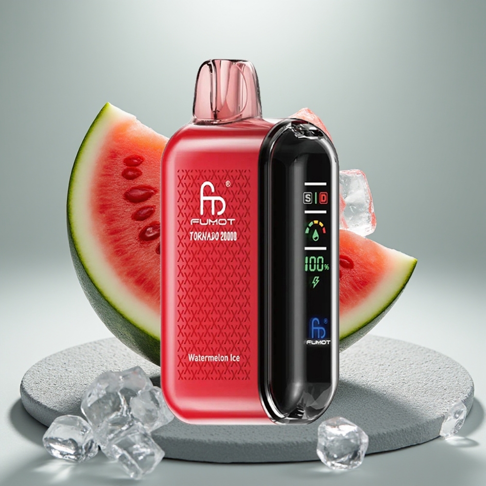Fumot Tornado 20000 Puffs Dual Mesh Coil 20ml Melancia Gelo vape Portugal