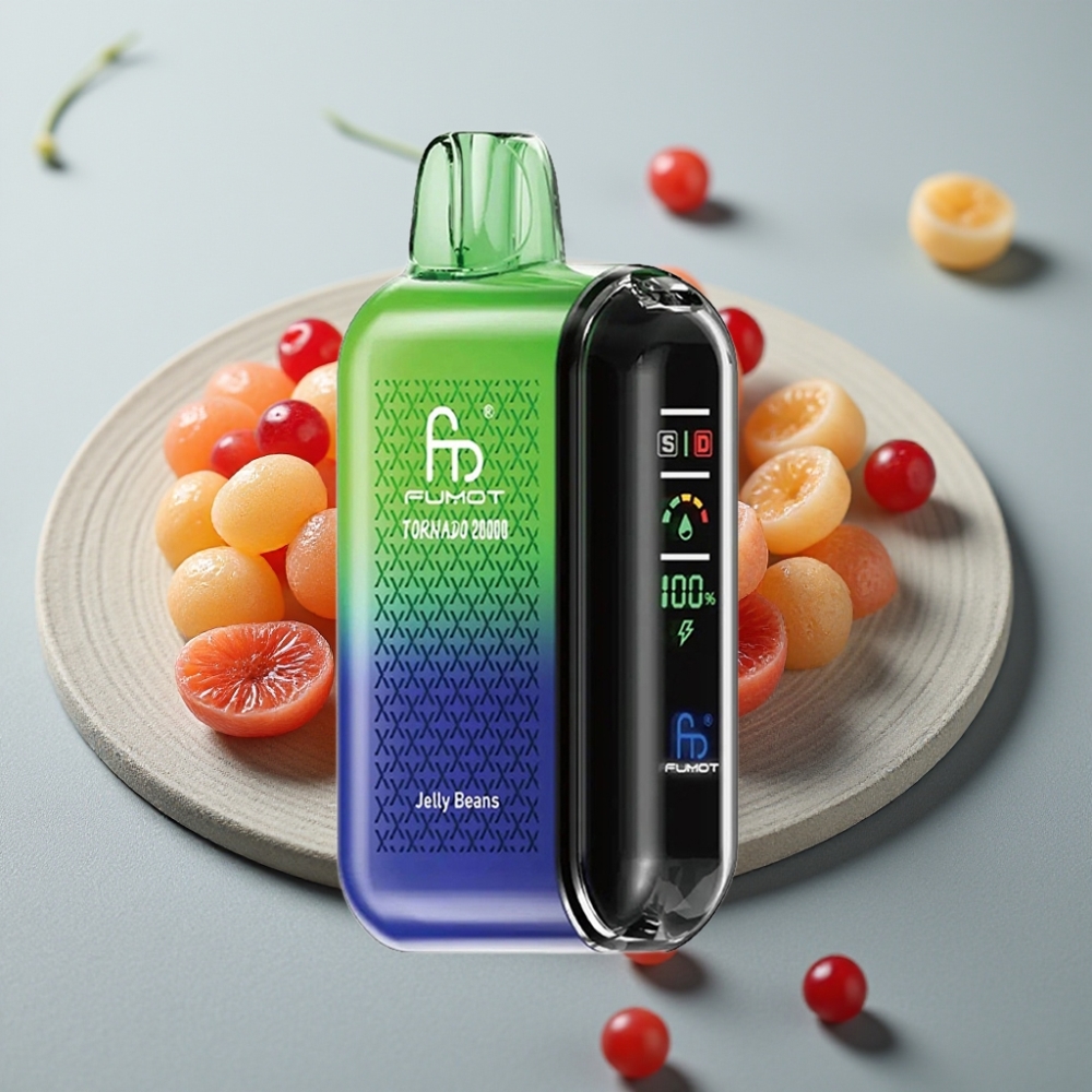 Fumot Tornado 20000 Puffs Dual Mesh Coil Jelly Beans Smart Display Airflow Control