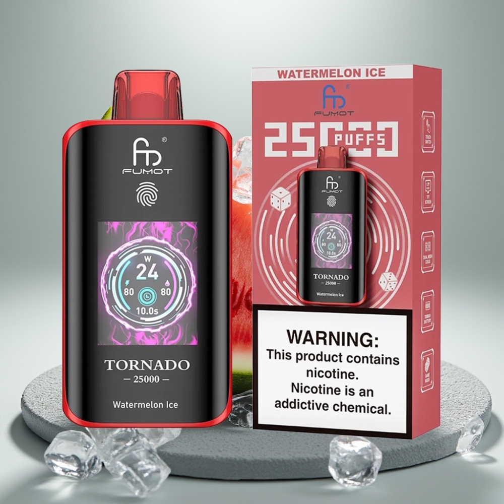 Fumot Tornado 25000 Puffs HD Screen 700mAh Melancia Gelo vape Portugal