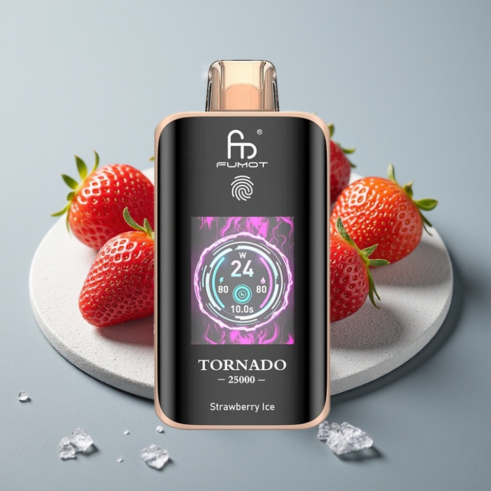 Fumot Tornado 25000 Puffs HD Screen 700mAh Morango Gelo vape Portugal