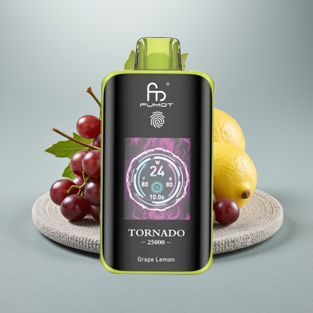 Fumot Tornado 25000 Puffs HD Screen 700mAh Uva Limão vape Portugal
