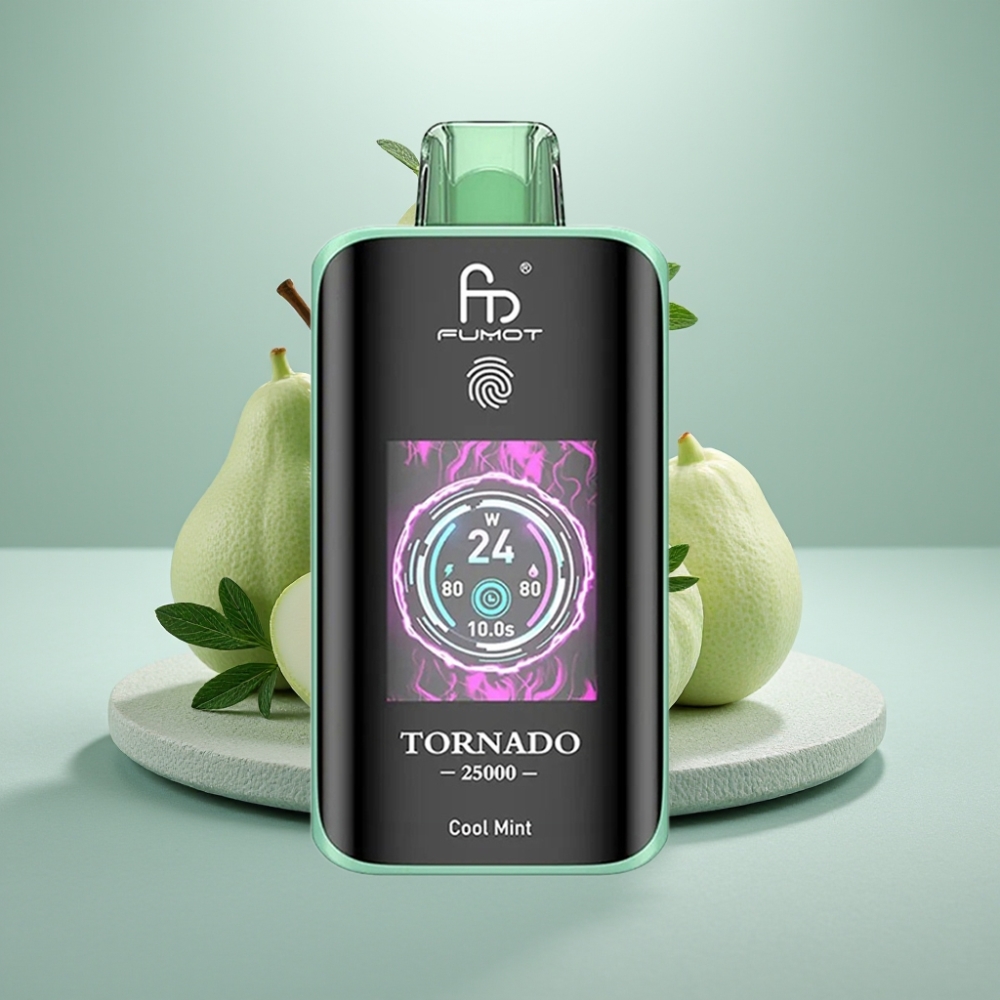 Fumot Tornado 25000 Puffs Recarregável 700mAh Tela HD Mentolado Fresco