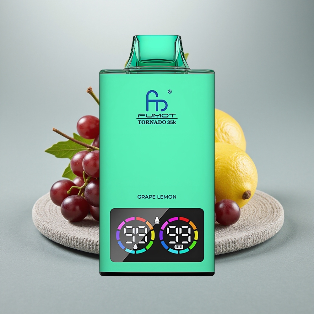 Fumot Tornado 35K USB-C 15ml Uva Limão RGB 700MAH vape Portugal