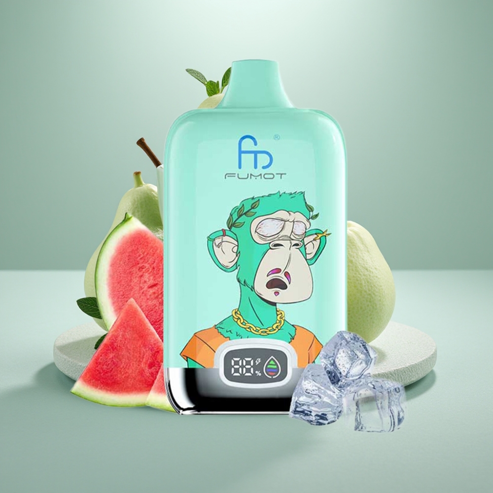 Fumot Tornado Digital Box 12000 Puffs 20ml Menta Refrescante Tipo-C Mesh
