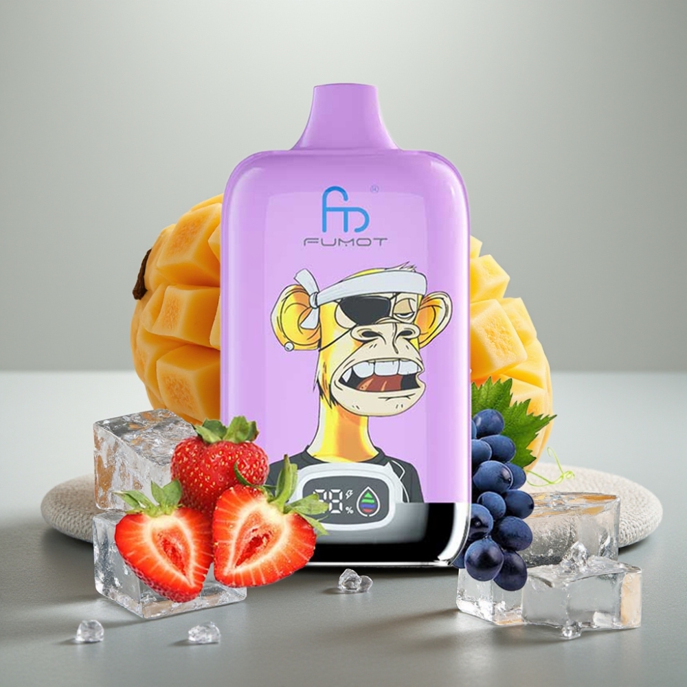 Fumot Tornado Digital Box 12000 Puffs Manga Gelo 20ml Bateria 550mAh Tipo-C
