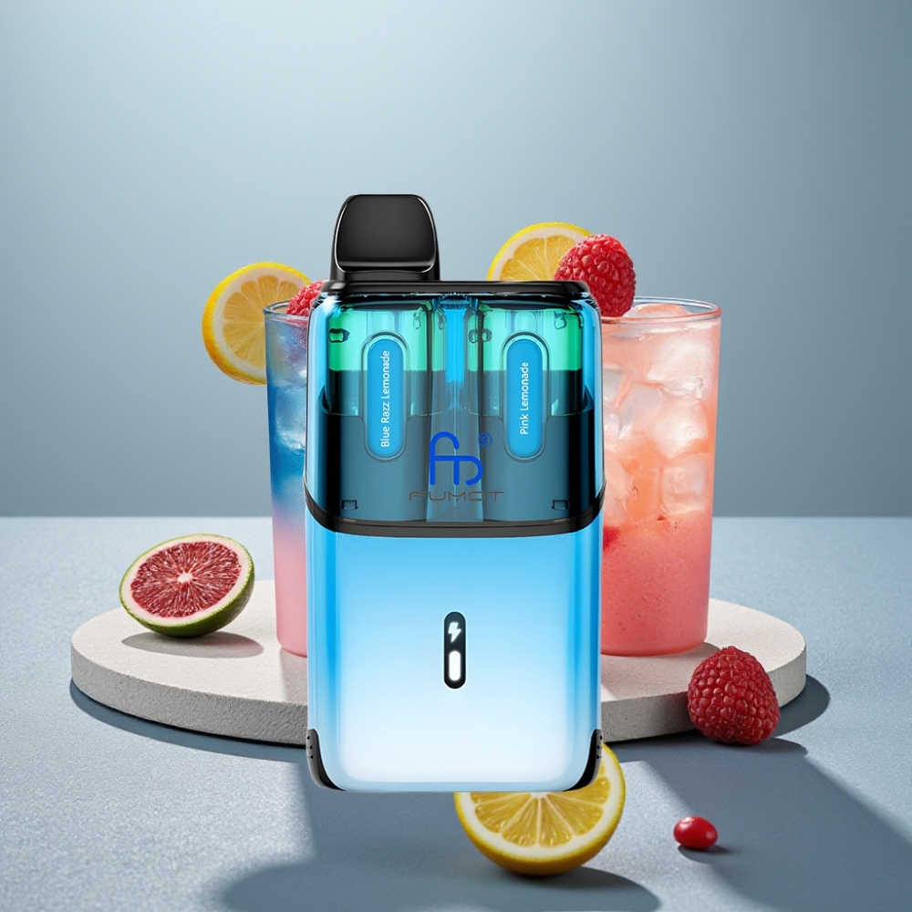 Fumot Ultra T32000 32000 Puffs 800mAh 24ml Type-C Azul Framboesa Limonada - Limonada Rosa