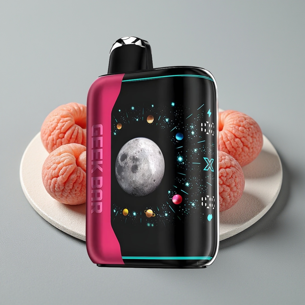 GEEK BAR Platinum Edition 25000 Puffs Tela 3D Dinâmica Pó Rosa Azedo Carga Rápida USB-Type C