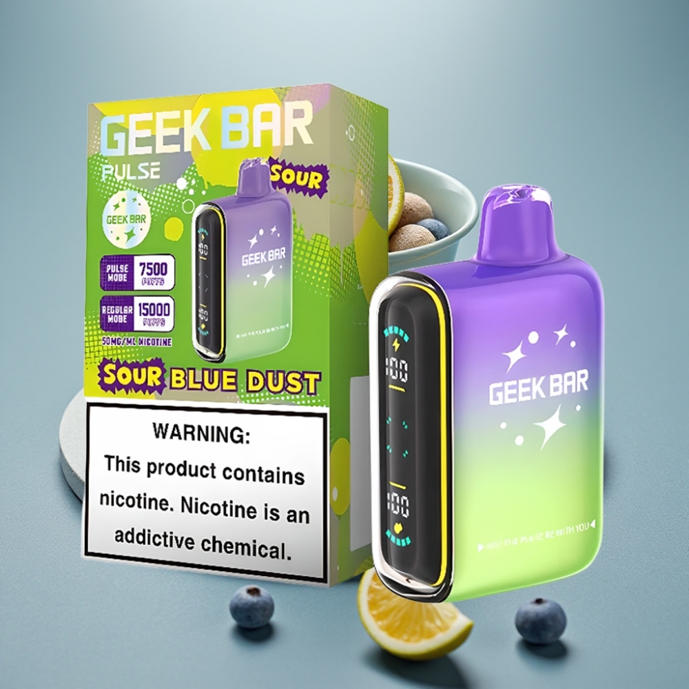 Geek Bar Pulse 15000 Puffs 16ML 5% USB-C Ajustável Sour Edition vape Portugal