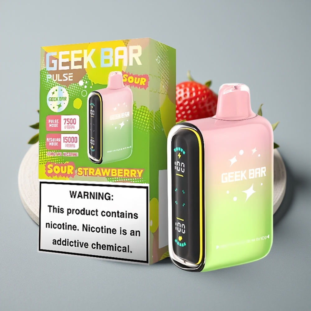 Geek Bar Pulse 15000 Puffs 16ML 5% USB-C Ajustável Sour Edition vape Portugal