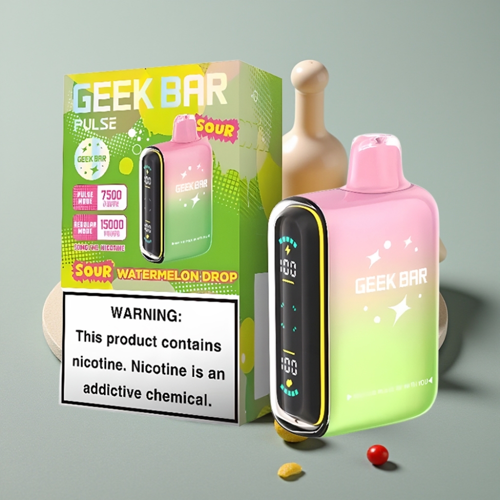 Geek Bar Pulse 15000 Puffs 16ML 5% USB-C Ajustável Sour Edition vape Portugal