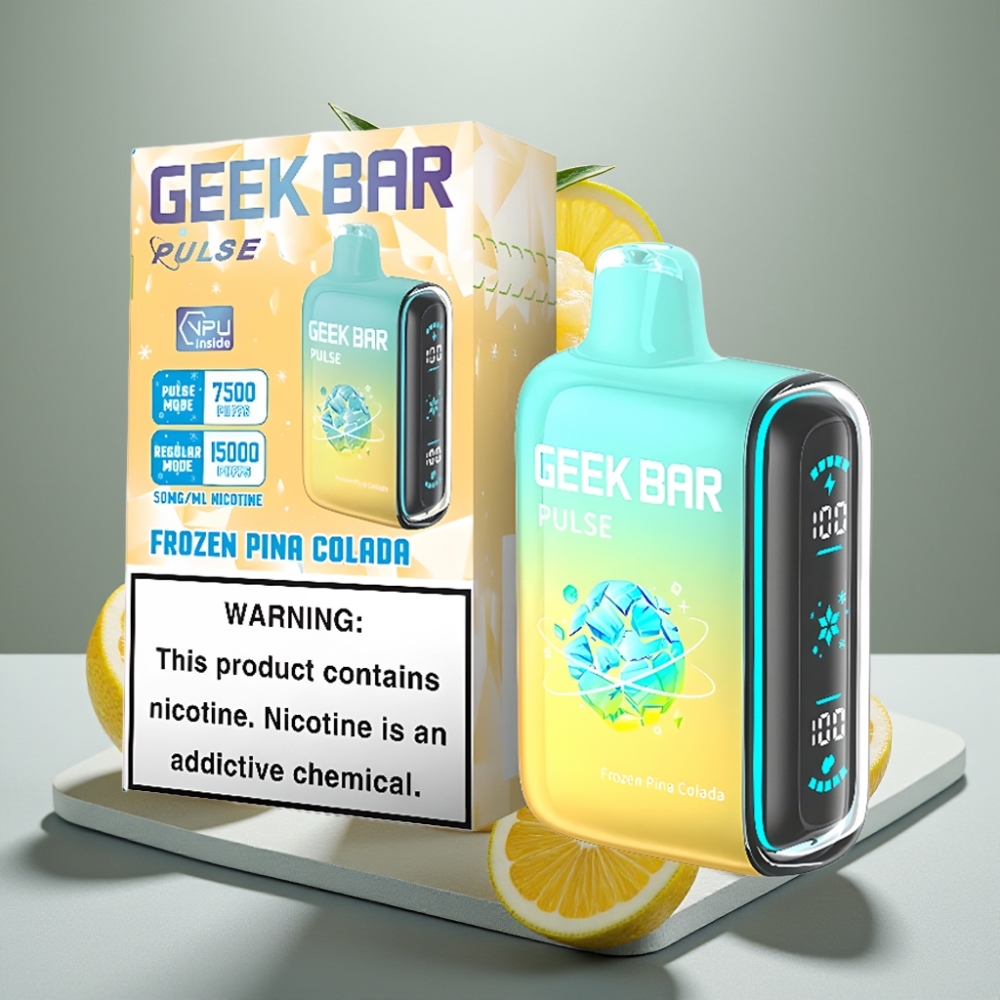 Geek Bar Pulse 15000 Puffs 16ML 5% USB-C Edição Congelada vape Portugal