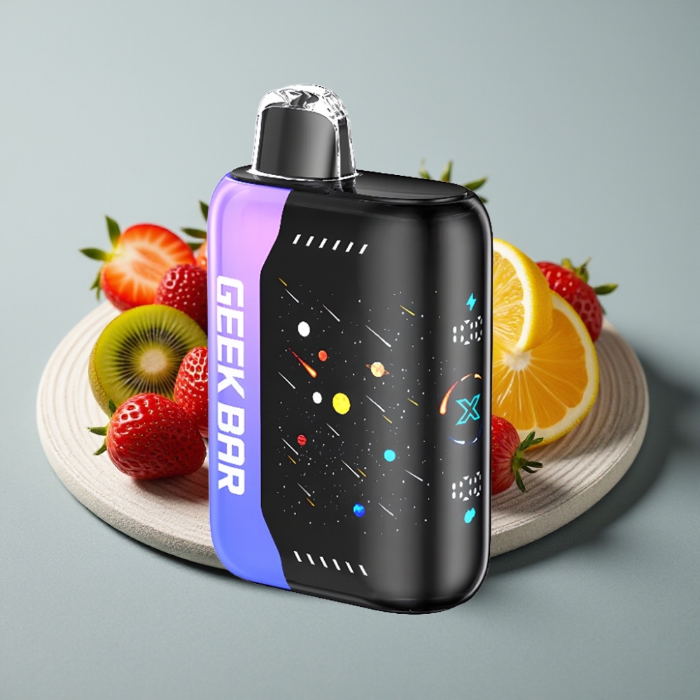 Geek Bar Pulse X 25000 Puffs Edição Meteor com Tela 3D e USB Type-C