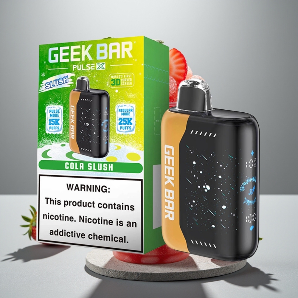 Geek Bar Pulse X 25000 Puffs Slush Edição 18mL Tela 3D Dual Mesh USB-C