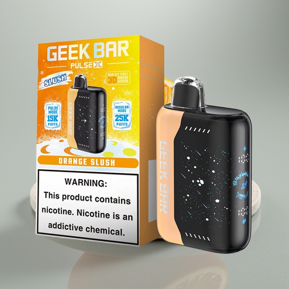 Geek Bar Pulse X 25000 Puffs Slush Edição 18mL Tela 3D Dual Mesh USB-C