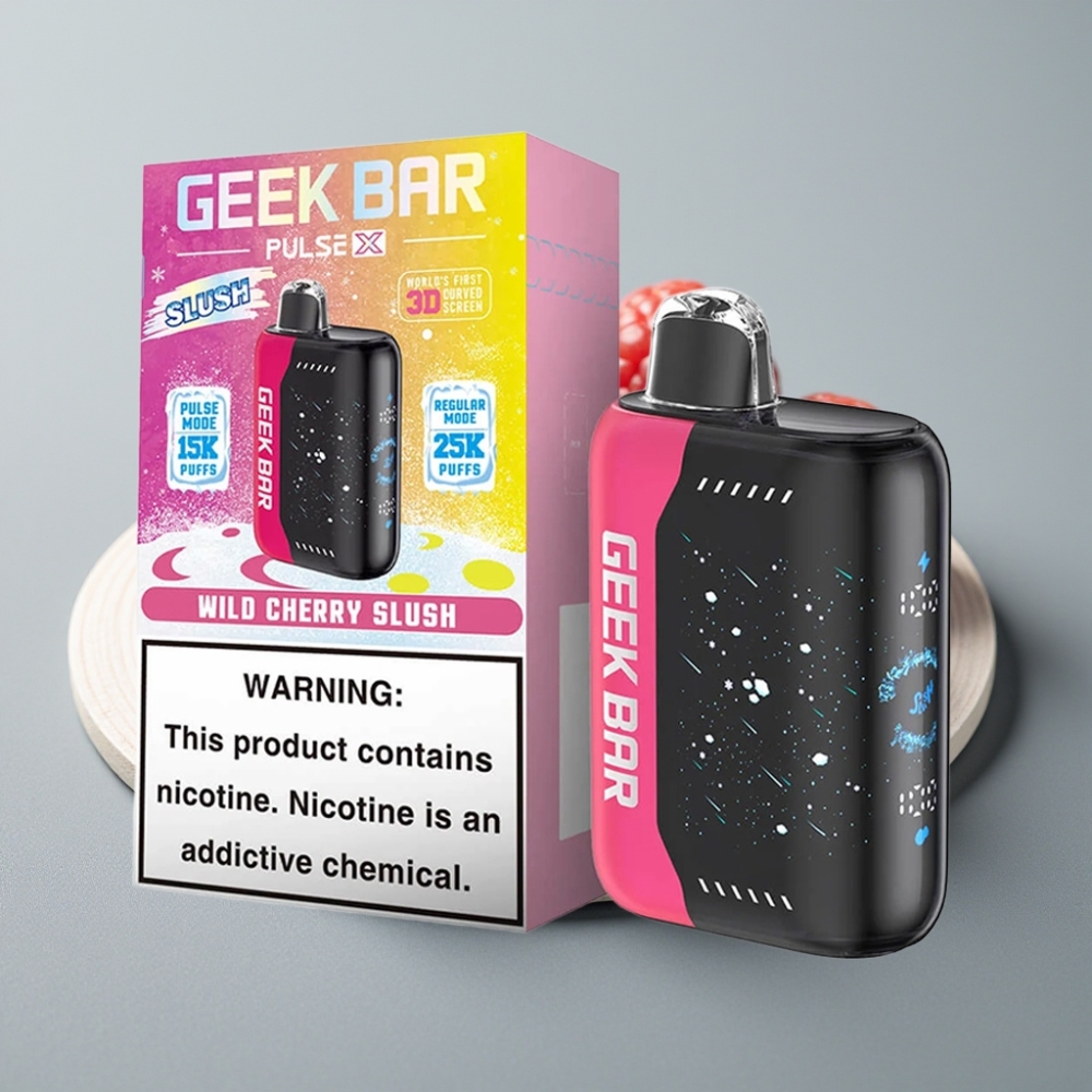 Geek Bar Pulse X 25000 Puffs Slush Edição 18mL Tela 3D Dual Mesh USB-C