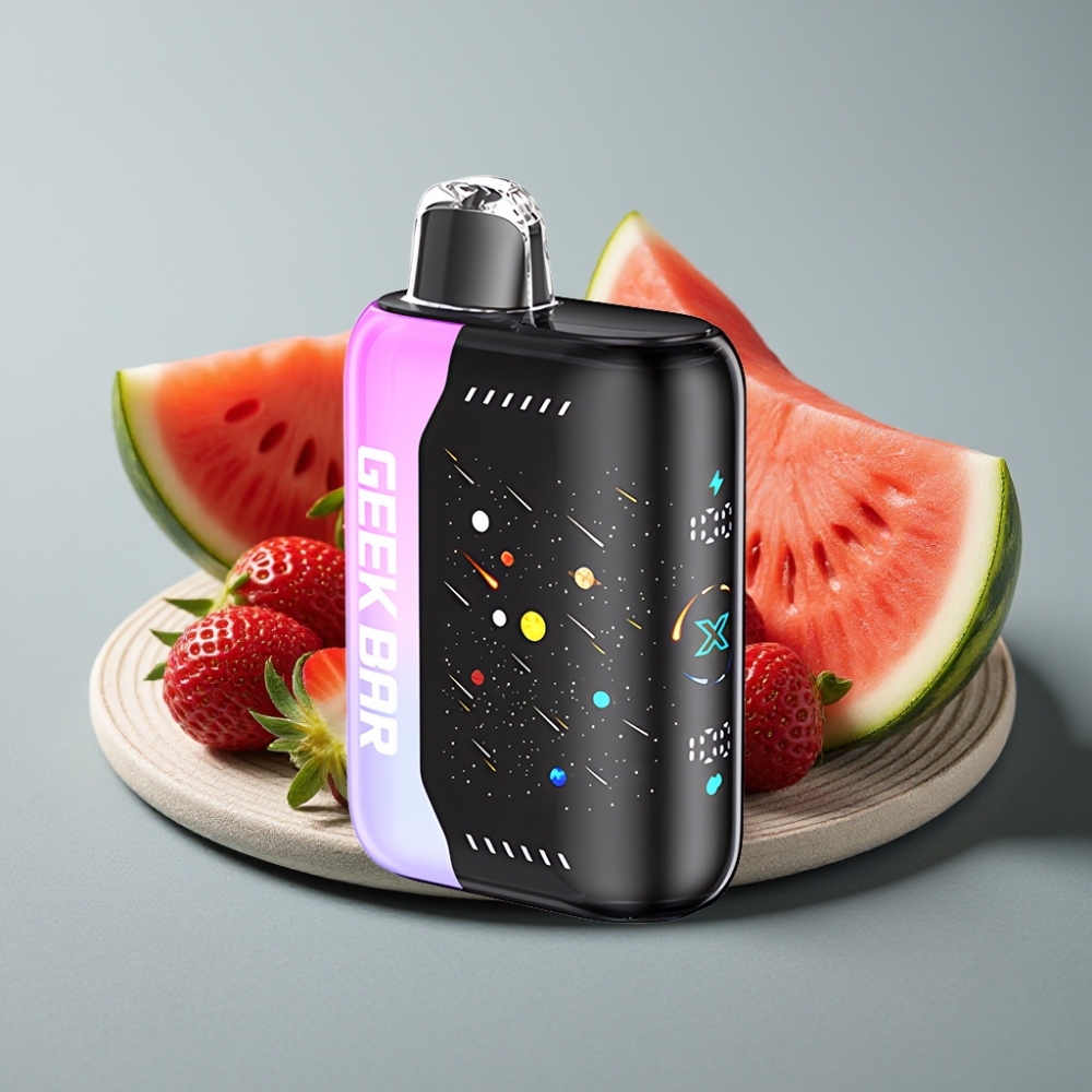 GEEK BAR Pulse X 42K Puffs Meteor Edition Morango Melancia, Tela 3D, 820mAh