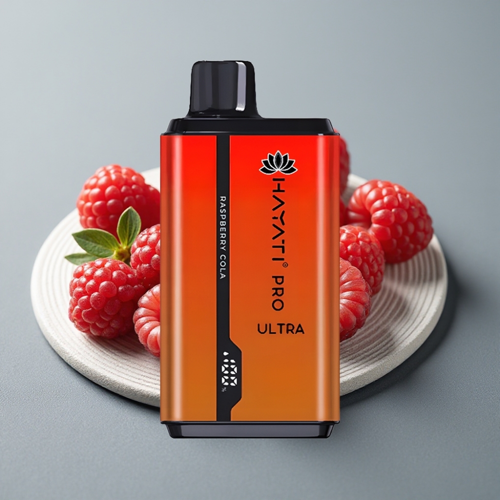 Hayati Pro Ultra 15000 Puffs 24ml 2% Framboesa Cola vape Portugal