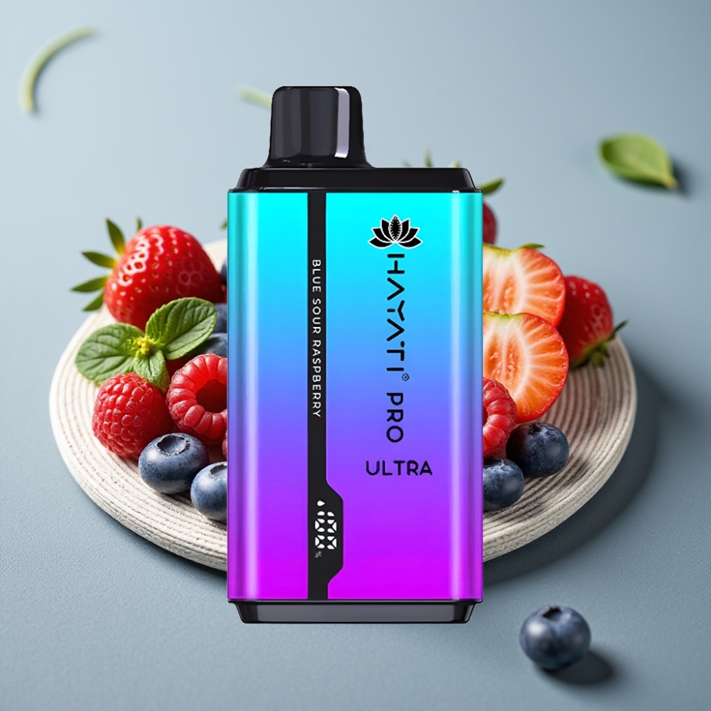 Hayati Pro Ultra 15000 Puffs 24ml 2% Mirtilo Morango Mentolado Framboesa Menta