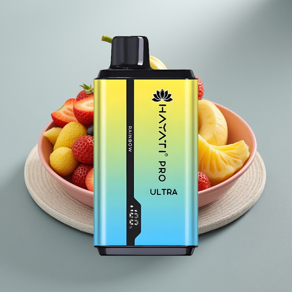 Hayati Pro Ultra 15000 Puffs 2×12ml 2% Arco-íris vape Portugal