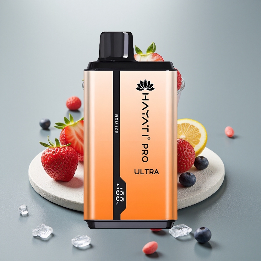 Hayati Pro Ultra 15000 Puffs 2×12ml 2% Gelo Bru vape Portugal